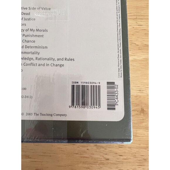 The Great Courses "Questions Of Value" Course Guidebook & CD By Patrick Grim NEW - Picture 3 of 4